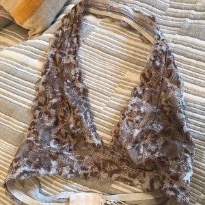 Free people intimately halter lace bra xs